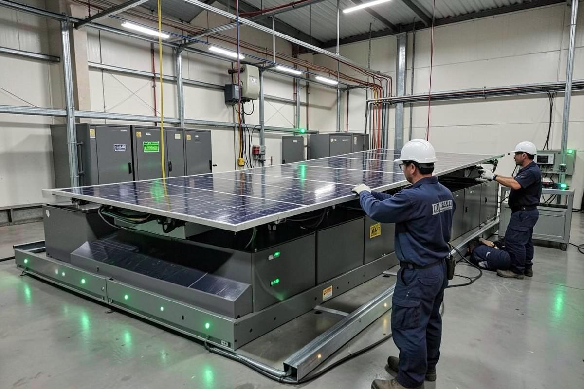 Commercial solar system integrated with second-life battery storage