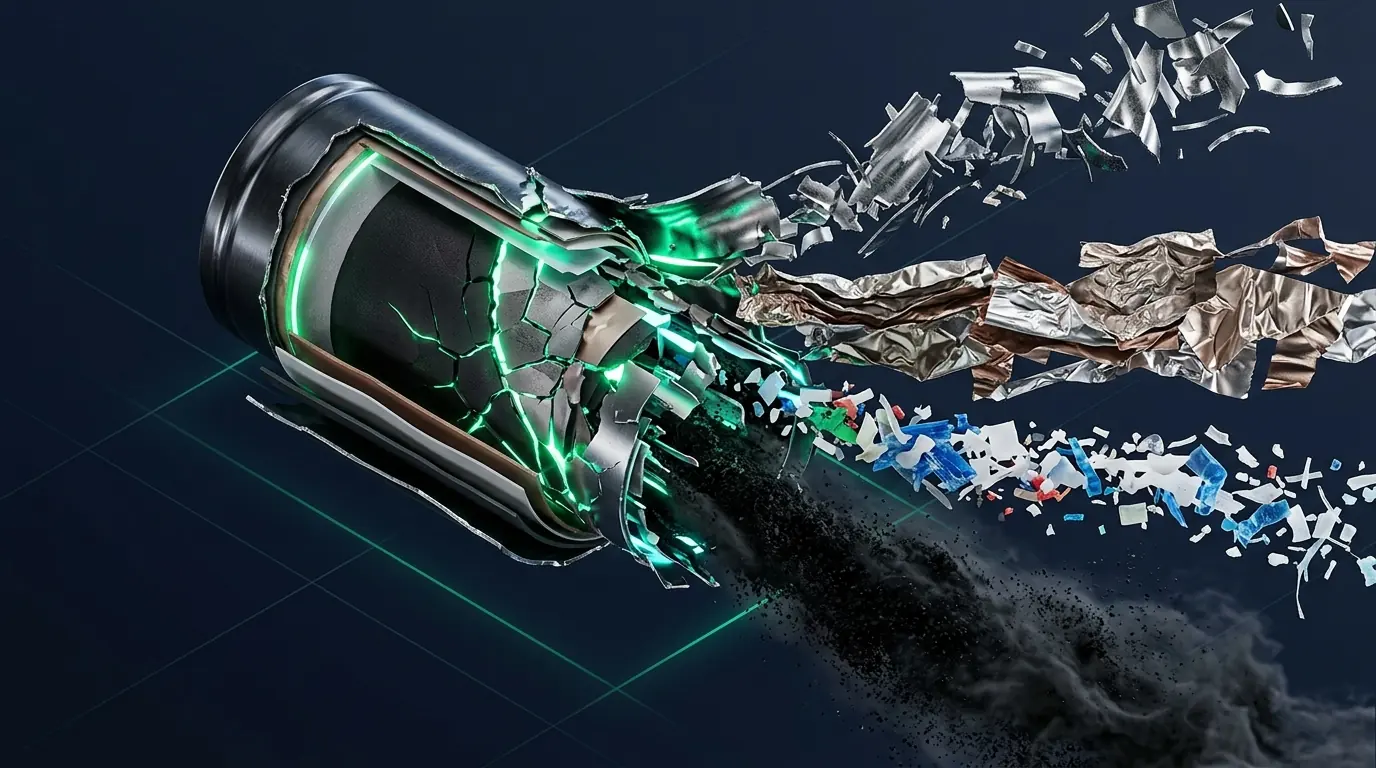 How battery cells separate into black mass