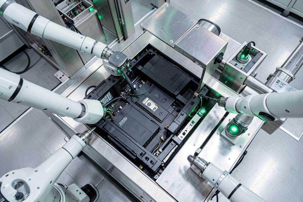 Automated robotic disassembly of an electric vehicle battery pack
